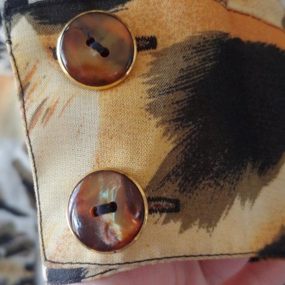 Seidensticker Animal Print Button Up Blouse 16XL - Picture 7 of 16